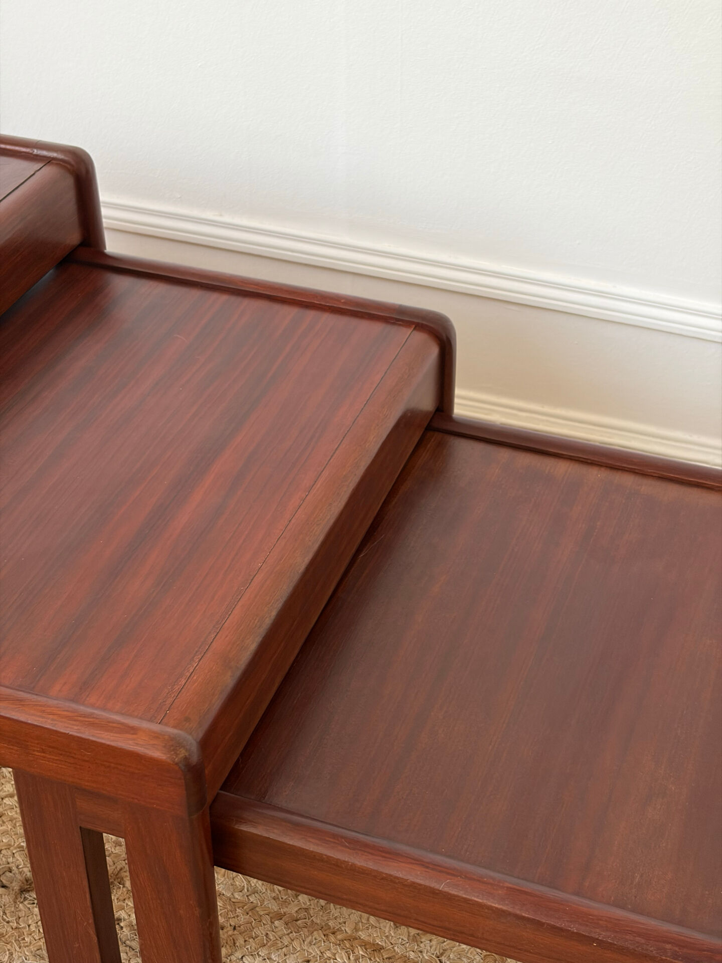 Nest of tables in teak from the 1960s.