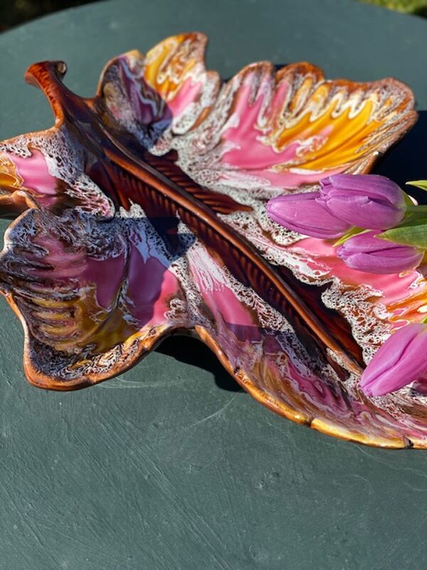 Plat feuille vallauris