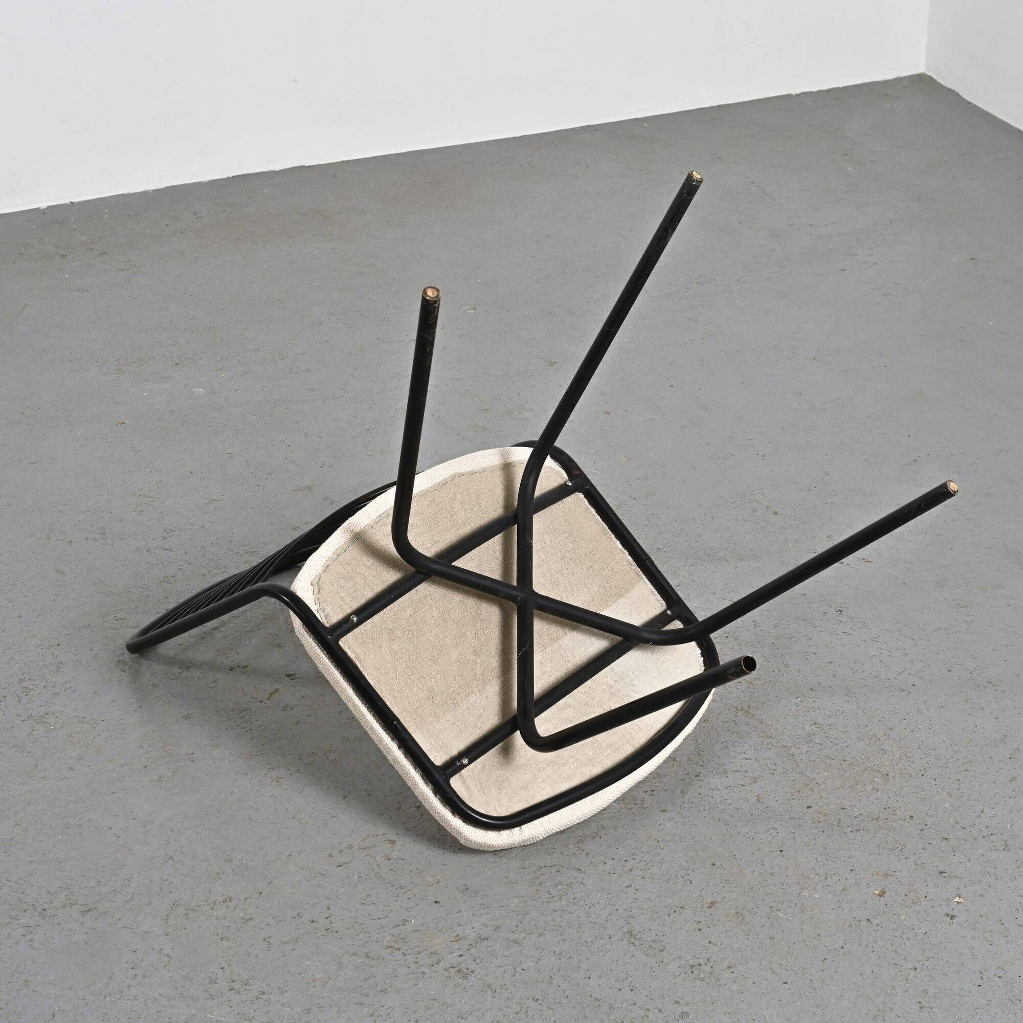 Set of four chairs by Jean-Louis Bonnant, circa 1955