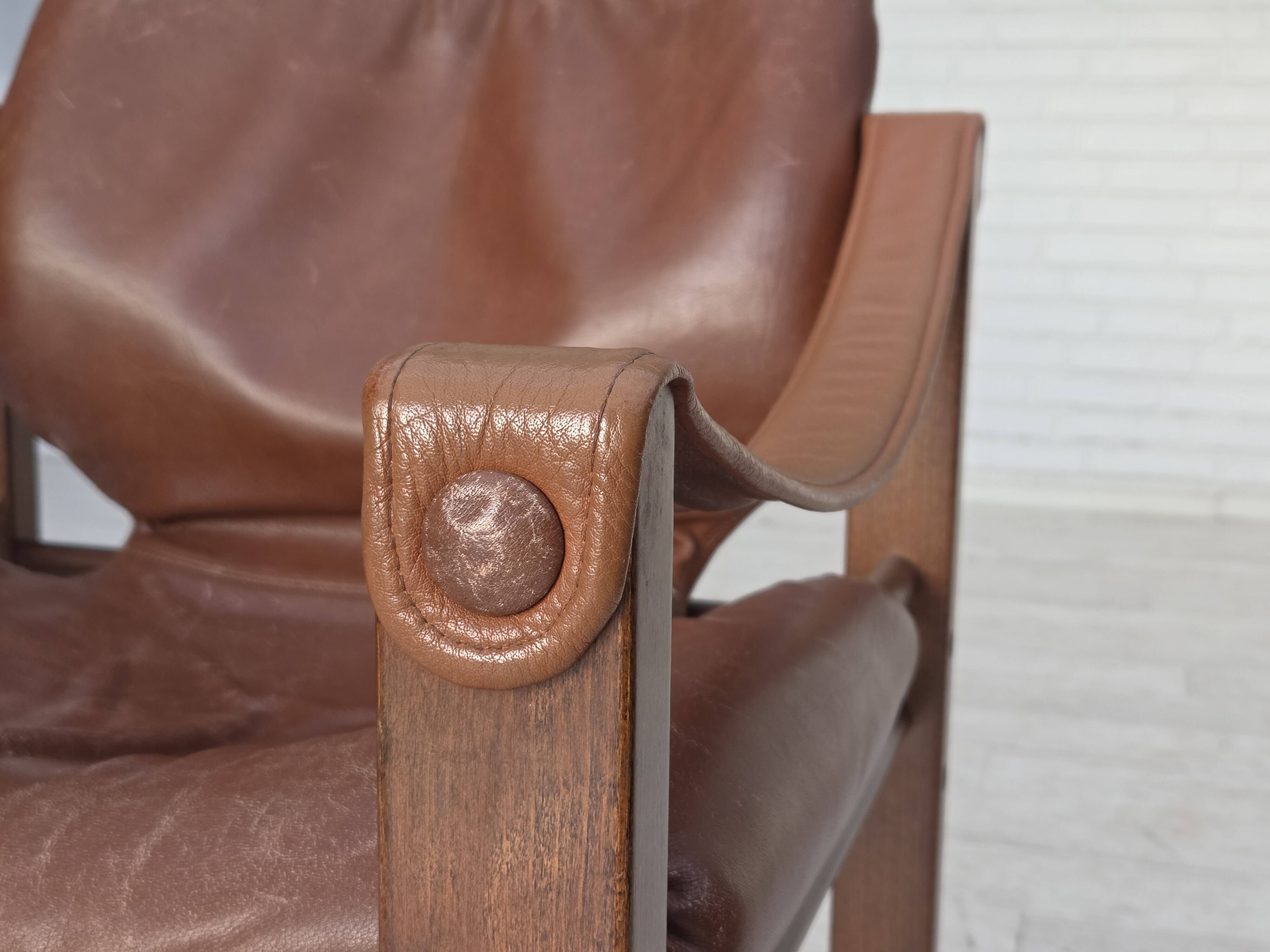 1970s, Danish armchair model "Safari" by Skippers Furniture.