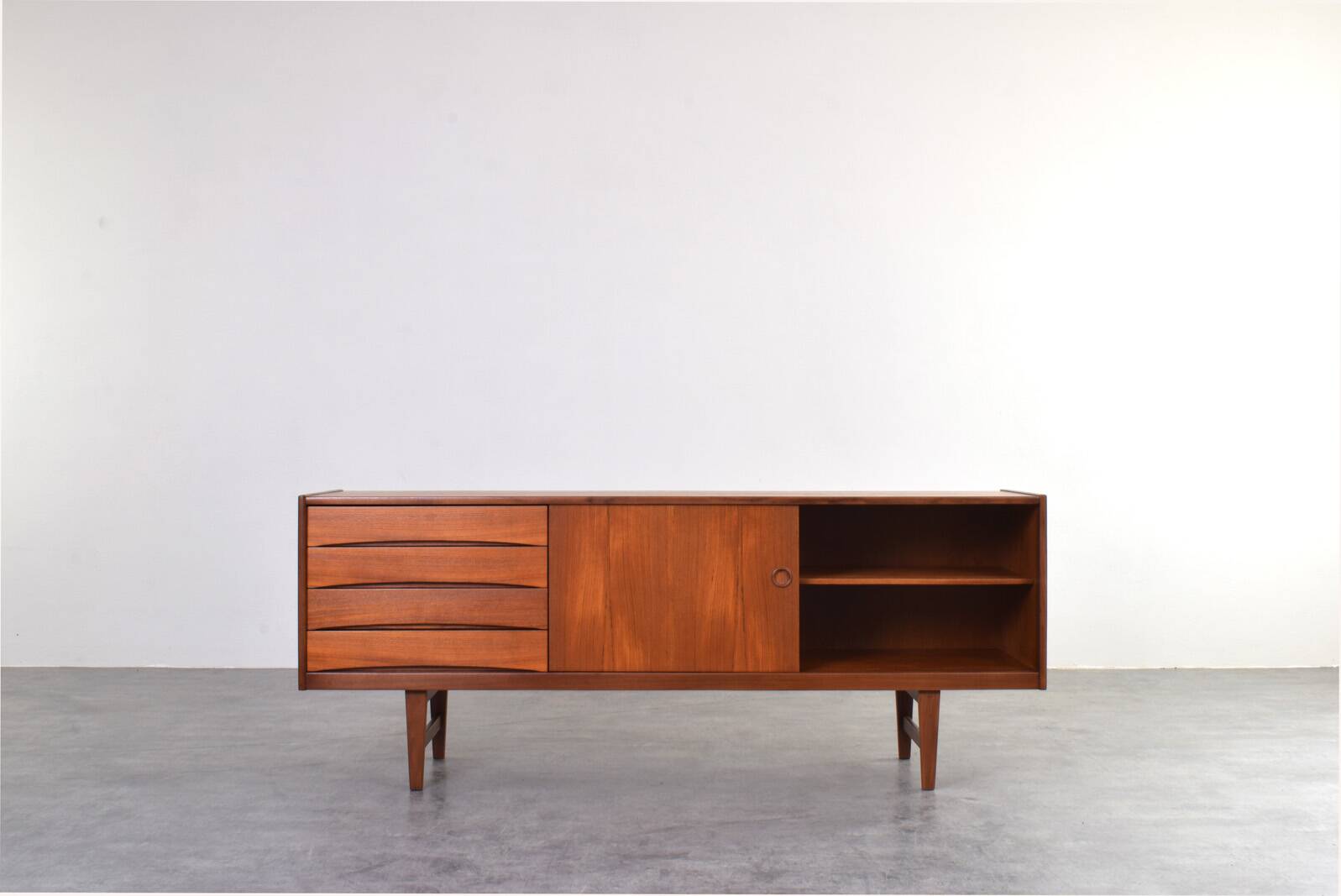 Hi-Fi sideboard in teak mid-century Ulvö by Erik Wørts for Ikea, 1960s.