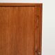 Scandinavian oak cabinet with tambour door, 1960s