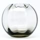 Art Deco sphere vase, glass, Niemen Glassworks, Poland, 1930s