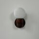 Vintage wall lights, pine and opaline, France, 1980.