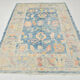 Tapis Oushak moderne bleu clair 6x8, 179x246cm