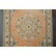 Vintage Turkish Hand-Knotted Wool Cotton Orange Runner Rug  118x304