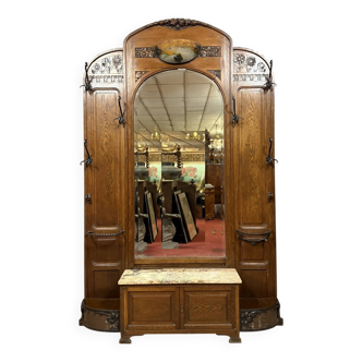 Art Nouveau coat rack