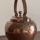 Antique copper kettle