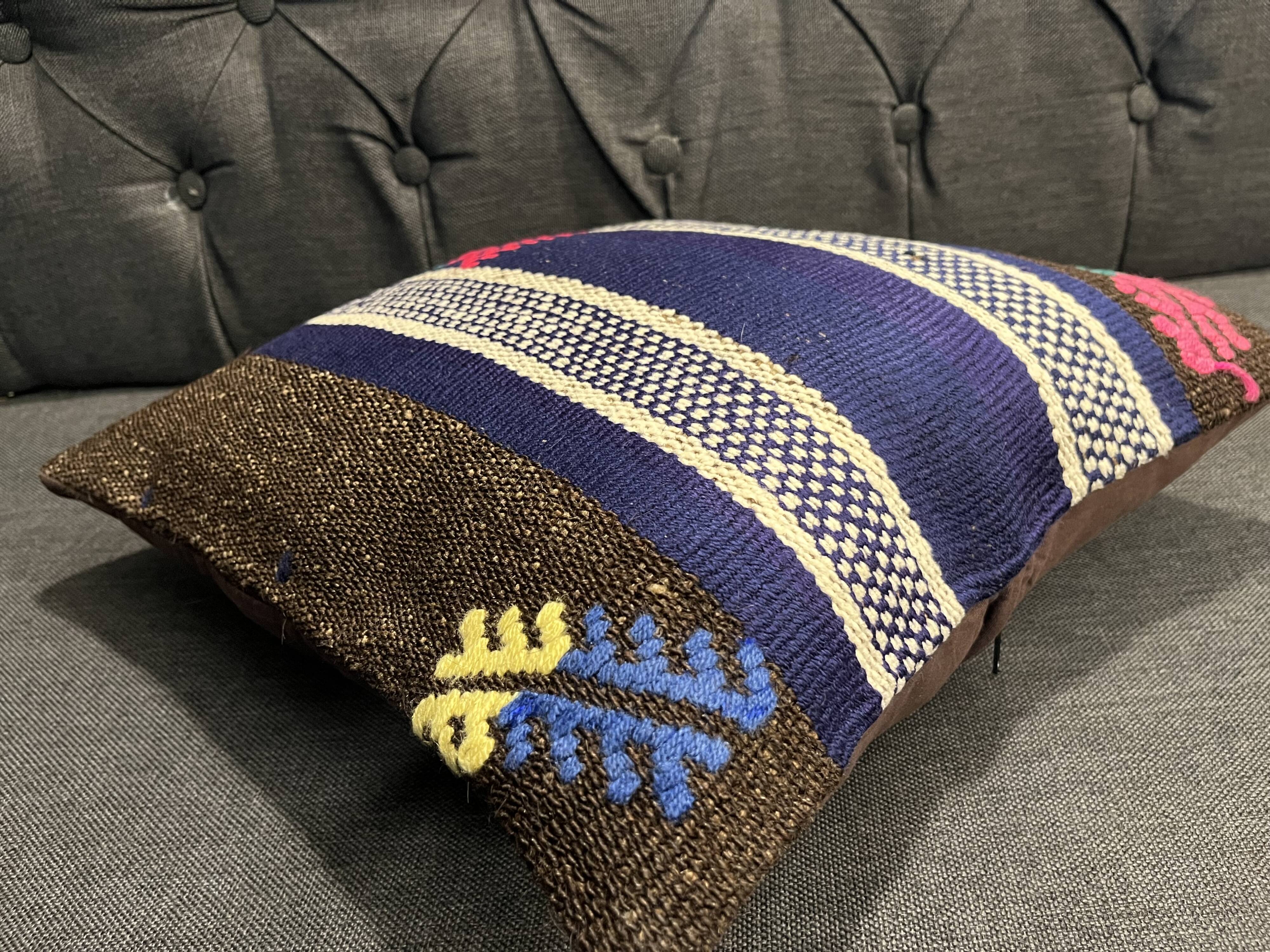 Housse de coussin vintage foncé