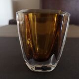 Swedish crystal vase Stömbergshyttan 1950s