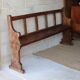 Oak church bench