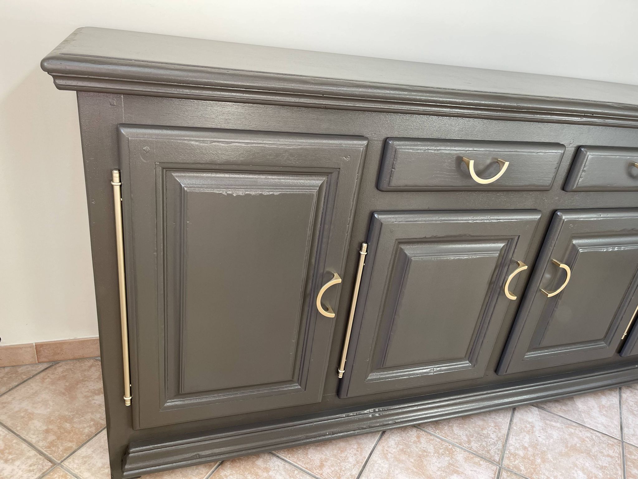 Vintage oak buffet refurbished