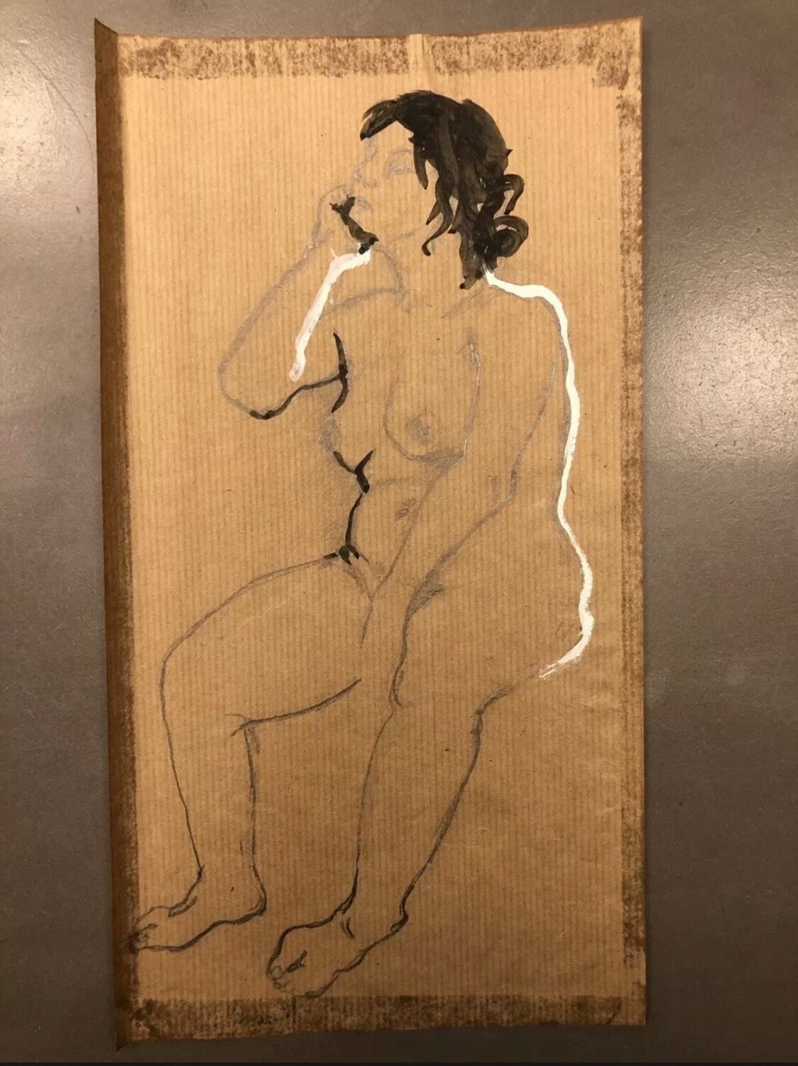 Painting drawing nude feminine