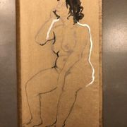 Painting drawing nude feminine