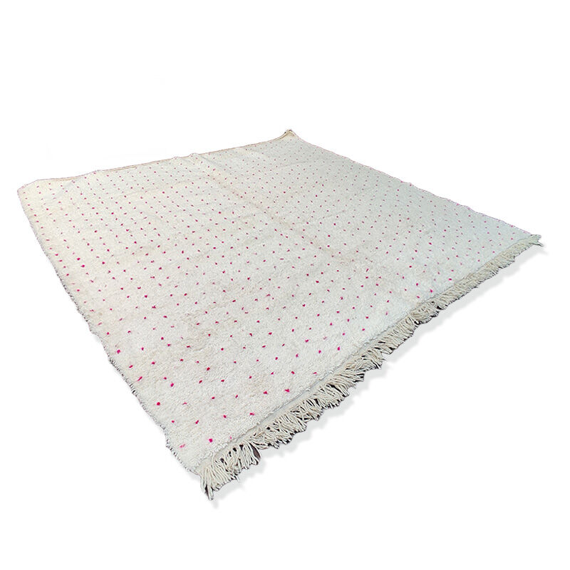 Berber carpet pink peas 250x230 cm