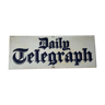 Plaque publicitaire originale en émail du journal Telegraph des années 1950
