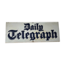 1950's original enamel daily telegraph newspaper advertising plaque sign