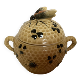 Ancien pot à miel décor d'abeille