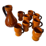 Old service 1 pitcher and 8 mugs/cups
