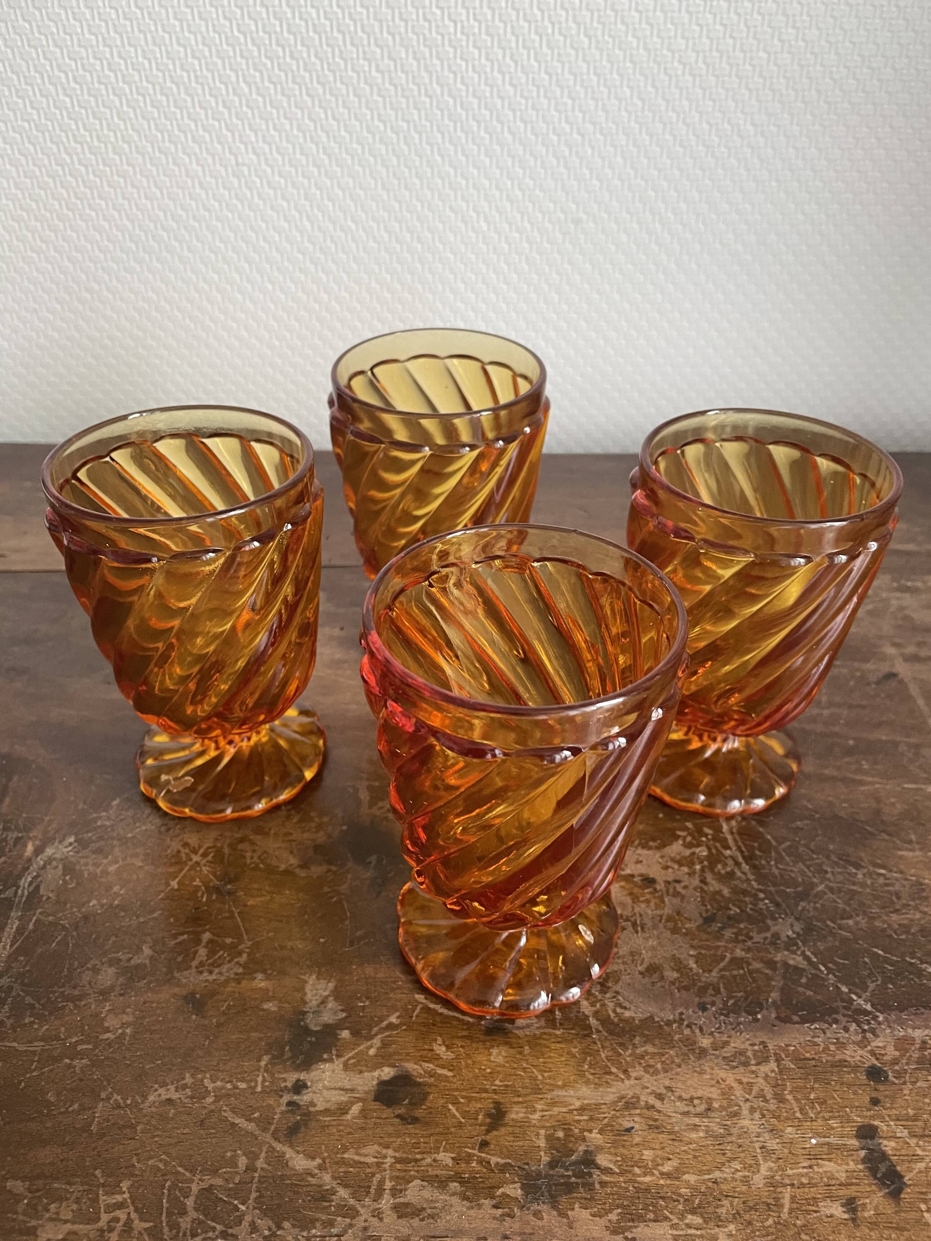 Baccarat amber glasses