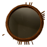 Rattan sun mirror