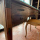 Double-sided administrative desk in oak.