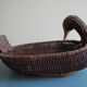 vintage rattan wicker duck basket