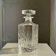 Crystal whisky decanter with diamond point pattern H23