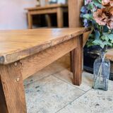 Solid oak coffee table
