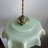 Vintage opaline pendant light