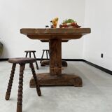 Monastery farm table in oak 1900