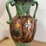 Glazed ceramic vase signed H. Bequet