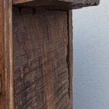 Old built-in wooden wardrobe