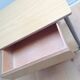 Bedside table in formica imitation wood / vintage 60s-70s