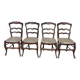 4 chaises paillées de campagne en bois