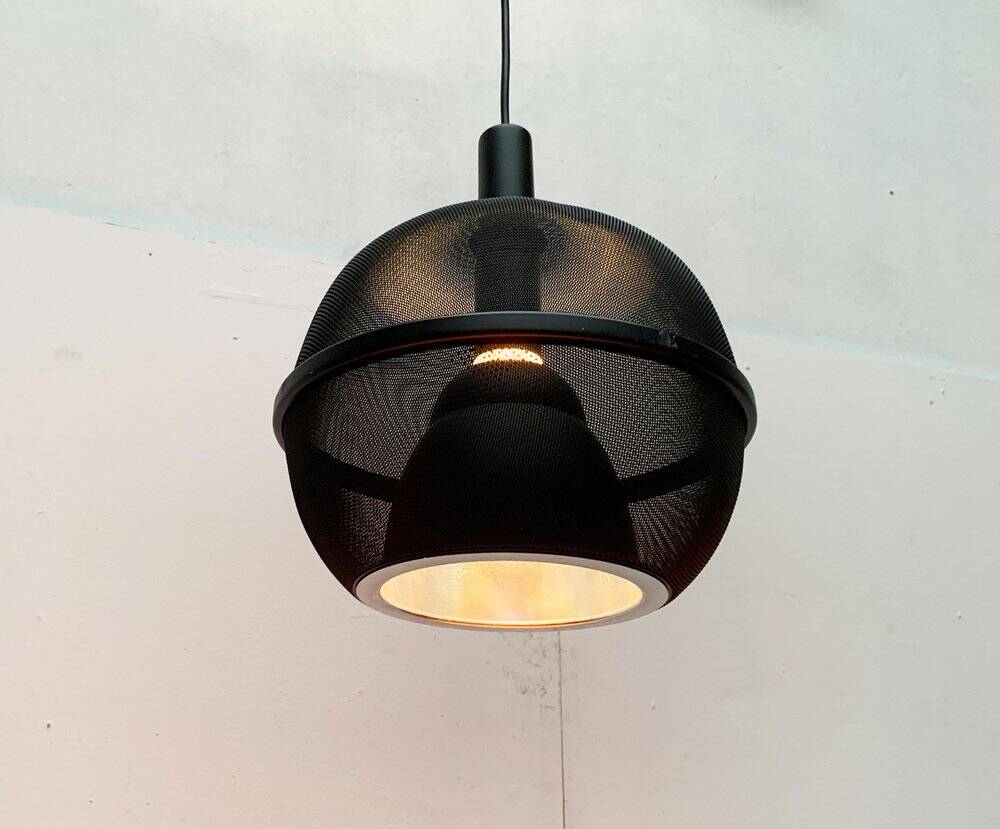 German Vintage Mesh Ceiling Lamp Space Age by Roger Tallon for Erco