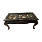 Asian-decorated rectangular coffee table