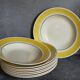 Nine plates faience of gien creation primefleur service caroline vintage