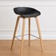 Hay bar stools – about a stool (aas) – oak & black shell – set