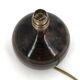 Dark brown spherical lamp in stoneware by Guy Baudat, 1970s.