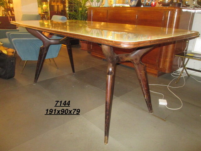 Table with glass top from the 70s