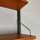 Modular wall shelf in teak in mid-century modern style, designed by Poul Cadovius for Cado, 1960.