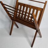 Folding teak magazine holder by Cees Braakman