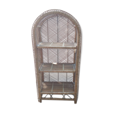 Emmanuelle-style rattan shelf