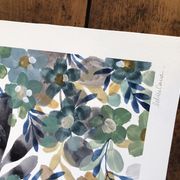Painting A3 Evening flowers and foliage