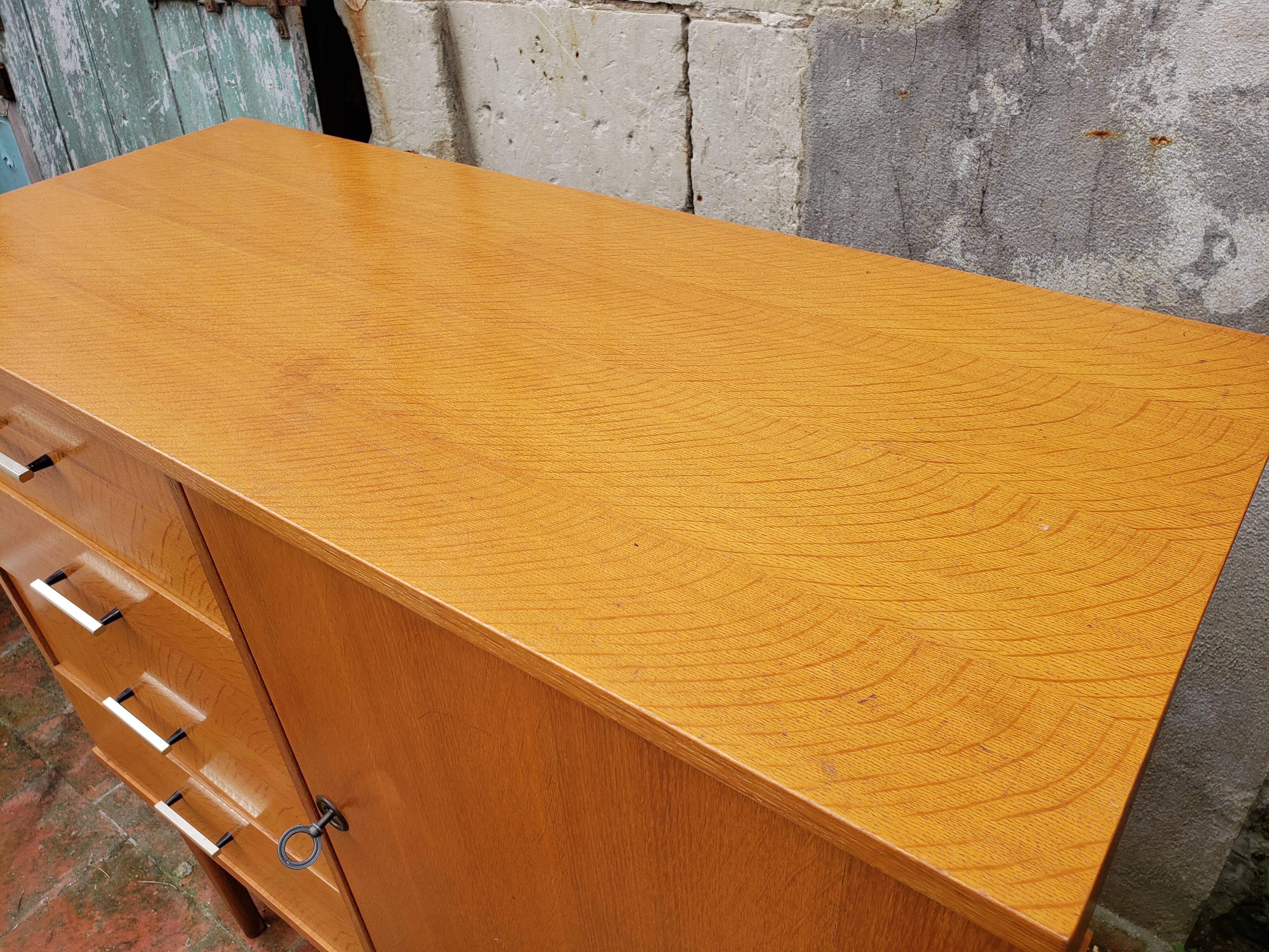 Buffet chest of drawers vintage golden honey