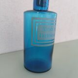 Flacon apothicaire bleu ancien