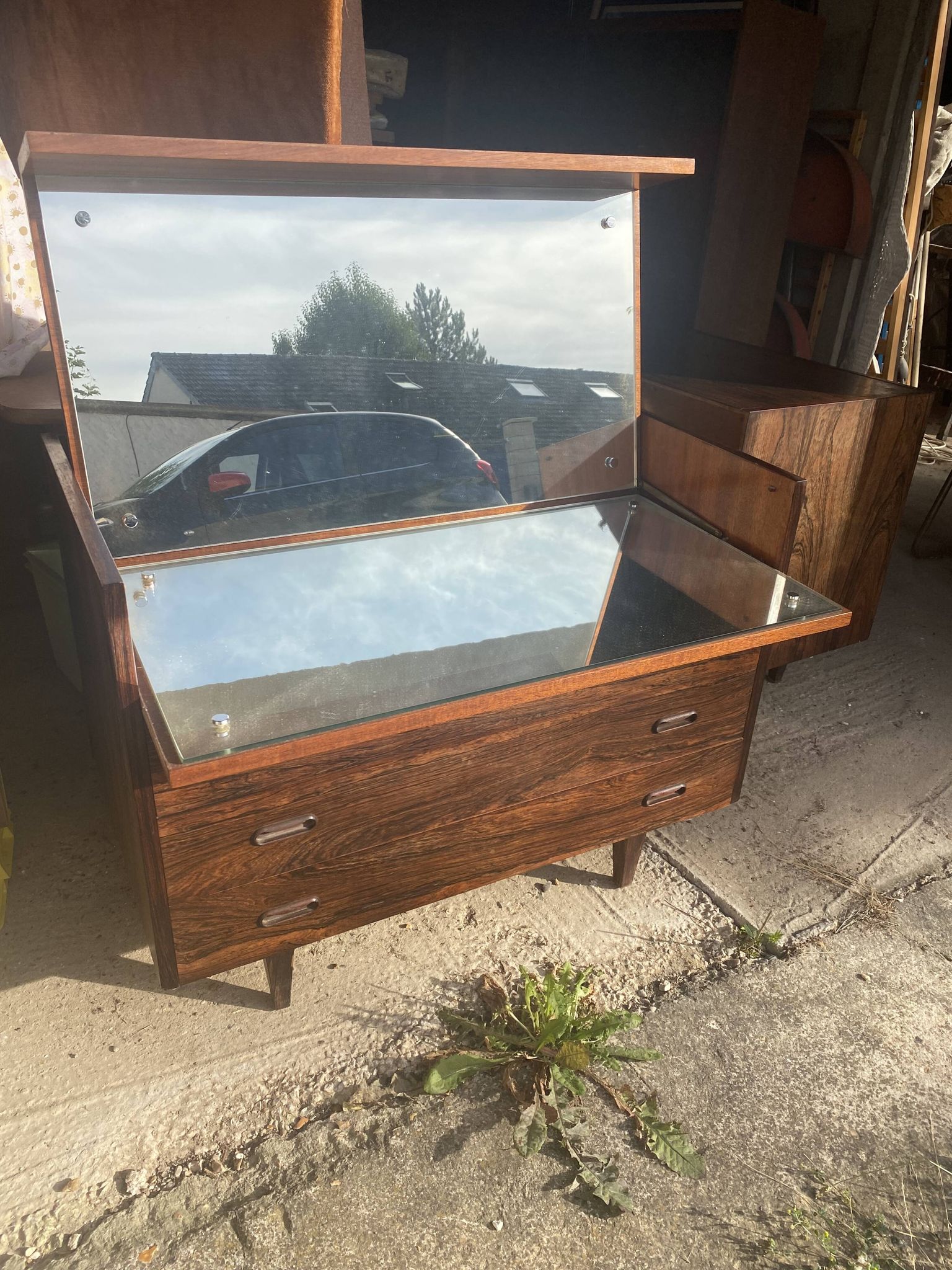 Scandinavian chest of drawers rosewood