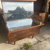 Coiffeuse commode scandinave palissandre