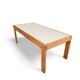 Pine wood dining table / formica top / 1970s